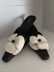 Kate Spade spitz zulaufende Pantolette Pfennigabsatz Blumen Schleife Schuhe Größe 6,5 M – gebraucht, in einwandfreiem Zustand - Bild 1 von 8