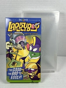 VeggieTales Larryboy VHS The Good The Bad The Eggly 2003 Green Tape - Imagen 1 de 6