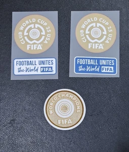CLUB WORLD CUP 25 SOCCER SLEEVE PATCH SET OR CHAMPIONS CHEST  PATCH ...#76 - Picture 1 of 15
