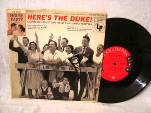 DUKE ELLINGTON HERE'S THE DUKE RARE 10 INCH LP COLUMBIA SIX EYE  - Picture 1 of 1