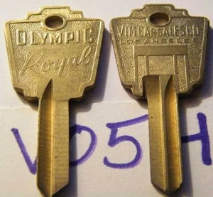 Vim Autoverkauf Co. Los Angeles Olympia Royal Olympus Schlüsselrohlinge V05HR OL1 2 Stck. - Bild 1 von 1