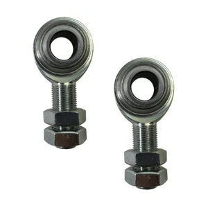 2pc Heim Joint Street Rod 3/4" DD Steering Shaft Support Bearing Universal Round - Bild 1 von 6