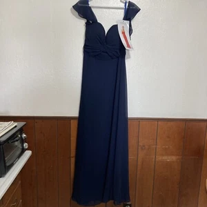 MORILEE Madeline GardnerNavy 21651 Prom Homecoming Bridesmaid DRESS SIZE:USA 10 - Picture 1 of 11