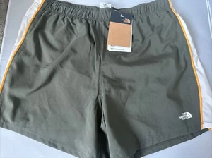 Pantalones Cortos Mujer The North Face Elevation Verde Blanco Amarillo Forrados Talla Grande L NUEVO - Imagen 1 de 4
