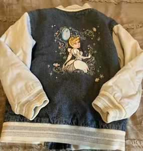 DISNEY Store Embroidered Princess CINDERELLA Jacket Little Girls Size 6 Small - Picture 1 of 3
