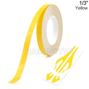 1/3" 8mm Yellow Pinstriping Pin Stripe DIY Line Roll Vinyl Decal Sticker 32ft - Picture 1 of 7