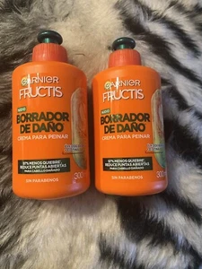 Garnier Fructis Leave in Conditioner Borrador de Daño 300ml 2pk - Picture 1 of 2