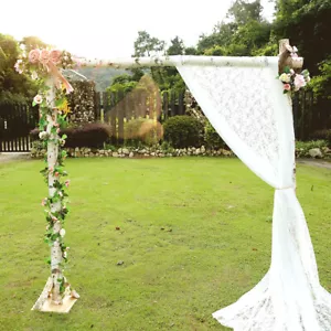 60'x120' White Lace Tablecloth for Rectangular Tables, Vintage Style for Wedding - Picture 1 of 13