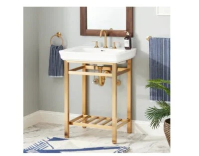 Signature HardwareModern 控制手柄拉丝金色 — 第 1/3 张图片