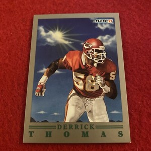 1991 Derrick Thomas Fleer Pro Vision #9