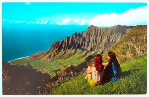 Kalalau Valley Kauai Hawaii Postcard Vintage Chrome Friend View Landscape Travel - Picture 1 of 2