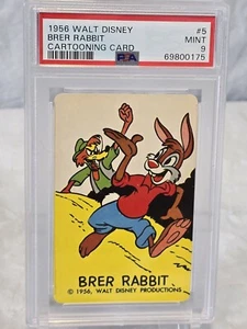 1956 Walt Disney Cartooning Card #5 Brer Rabbit PSA 9 MINT Pop 6 - Bild 1 von 6