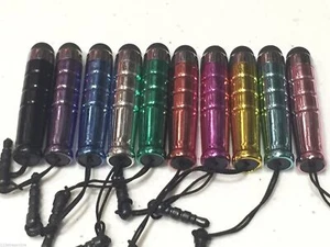 10 PACK mini 3.5mm dust plug phone BULLET STYLUS for TOUCHSCREEN iPhone tablet - Picture 1 of 13