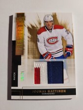 2014-15 UD Premier Gold Patch Card # R56 Joonas Nattinen 15/25