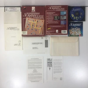 1989 Scrabble Computer Edition Crossword Puzzle Game IBM PC 5 1/4” Floppy - Picture 1 of 12