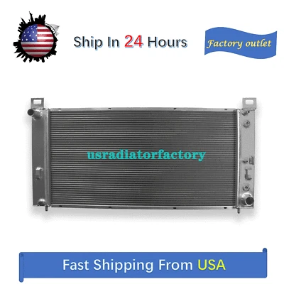 Radiador 34" núcleo todo aluminio para Chevrolet Tahoe 2000-2014 2 filas Chevy AT Foto 1 de 4