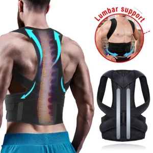 Heavy Duty Adjustable Lumbar Support Lower Waist Back Belt Brace Gym Pain Relief - Picture 1 of 15