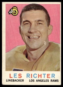 1959 Topps #84 Les Richter Los Angeles Rams VG-VGEX (wrinkle)