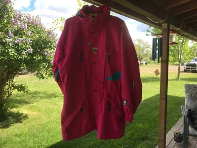 Chaqueta Abrigo Helly Hansen Impermeable Lluvia Exterior Helly-Tech Con Capucha Rosa Talla M Foto 1 de 4