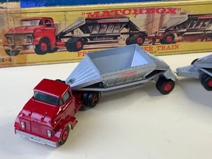 Streichholzschachtel Lesney M-4 M4 Fruehauf Trichterzug Major Neuwertig im Schlechtenkasten - Bild 1 von 15