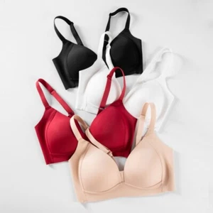 100% Maulbeerseide Futter Damen Minimizer BH bügellos kabellos seidig Bralette - Bild 1 von 28