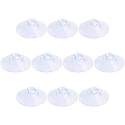  10 Pack Suction Cups 1.2 Inch, PVC Plastic Sucker Without Hooks for Home  Foto 1 de 4