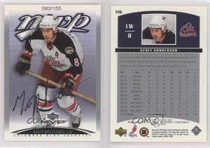 2003-04 Upper Deck MVP Silver Script /150 Geoff Sanderson #116