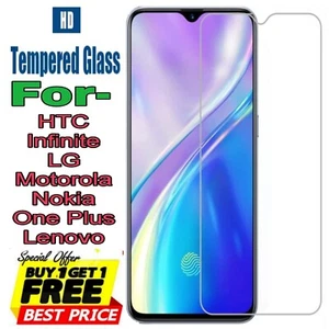 F009 Screen Protector For Lenovo/HTC/LG/Nokia/Motorola best tempered Cover - Picture 1 of 5