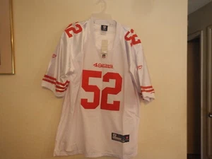 PATRICK WILLIS # 52 SF 49ERS MEN'S WHITE  JERSEY  XL ( 52 ) - Picture 1 of 5