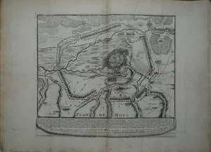 MONS. Belgique. Plan du Siège de Mons 1691. Rendue à l’obéissance du Roy - Picture 1 of 1