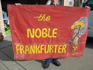 Antikes San Francisco der edle Frankfurter Original Polk Street Banner Schild - Bild 1 von 7