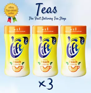 NEU UK LIFT Instant PFIRSICH Tee normale Süße - 3 x 300g Glas - SCHNELLE P&P - Bild 1 von 4
