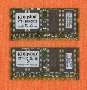 128MB Memoria Portatil Kingston KTT-SO100/128 SODIMM PC100 100MHz 3.3V - CL2 - Bild 1 von 5