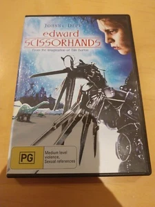 Edward Scissorhands DVD Johnny Depp R4 FREE POST - Picture 1 of 1
