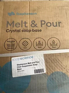Stephenson 25 Pfund klarer Kristall OV, Schmelzen und Gießen Block Bulk Seifenbasis - Bild 1 von 3