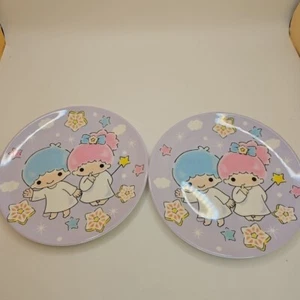 Aus Stock Sanrio Little Twin Stars Dream Mini Plate 15cm x2 Hard Plastic - New  - Picture 1 of 1