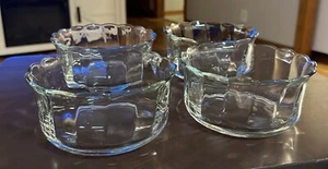 4er Set Princess House Akzentschalen mundgeblasene Optik 2125 Vintage - Bild 1 von 4