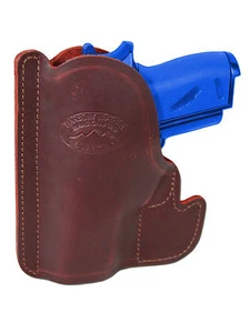 New Barsony Burgundy Leather Gun Pocket Holster Colt Bersa Small Mini 22 25 380 - Picture 1 of 4