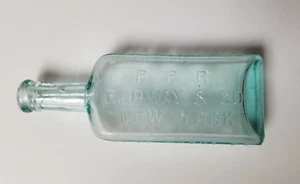 Antique Apothecary Bottle Aqua R R R Radway & Co New York  - Picture 1 of 8