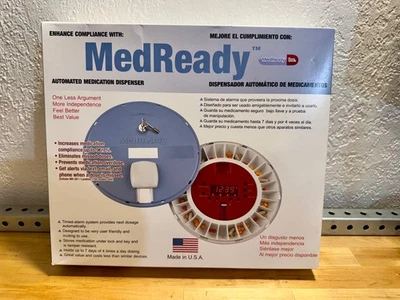 NEW MedReady 1700 Automated Medication Pill Dispenser w Key Locking Door SEALED - Image 1 of 4