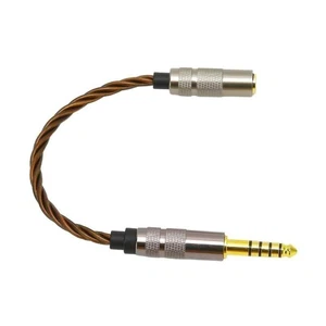 4.4mm Balanced Male to 3.5mm Female Audio Adapter Gold Plated Cable Connector - Picture 1 of 12
