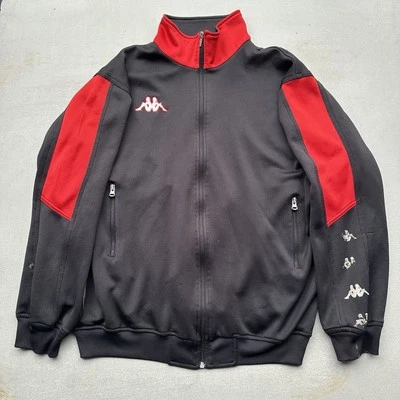 Chaqueta deportiva Kappa negra roja talla grande Foto 1 de 4