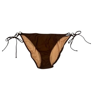 J. Parte inferior de bikini Crew O-Ring cintura curva cuerda descarada marrón talla 3X natación - Imagen 1 de 12
