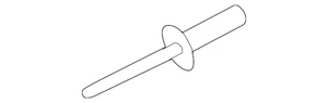 Genuine Volkswagen Cross-Member Rivet N-905-282-04 - Bild 1 von 2