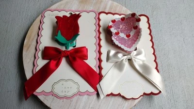 A New Day Rose and Sweet Heart Barette and Claw Clip Set 2 Pack Red Pink NWT - Image 1 of 4