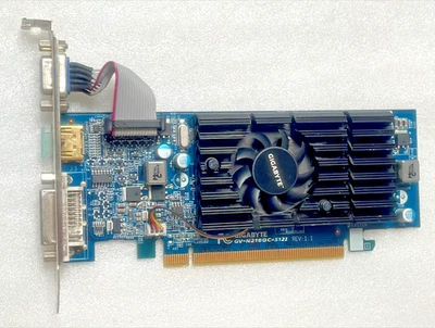 Gigabyte Nvidia GeForce 210 512MB DDR3 GV-N210TC-512I Graphics Video Card - Image 1 of 4