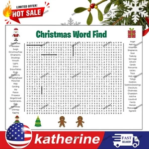 Jumbo Weihnachten Wortsuche Poster - Riesen Wandspiel, Postergröße Wortsuche - Bild 1 von 9