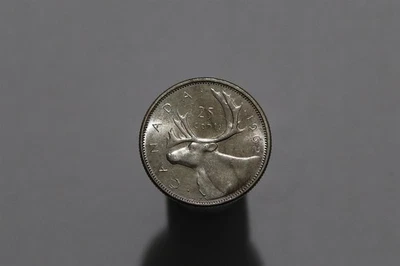 🧭 🇨🇦 CANADA 25 CENTS 1962 SILVER MELT VALUE B88 #Z676 - Image 1 of 2