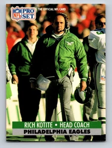 Juego profesional 1991 - Rich Kotite #261 (RC) Philadelphia Eagles - Imagen 1 de 2