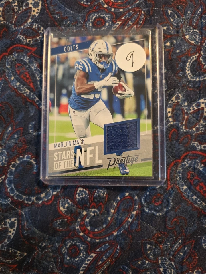 Marlon Mack 2019 Panini Prestige Football Patch SS-MM - Image 1 of 4